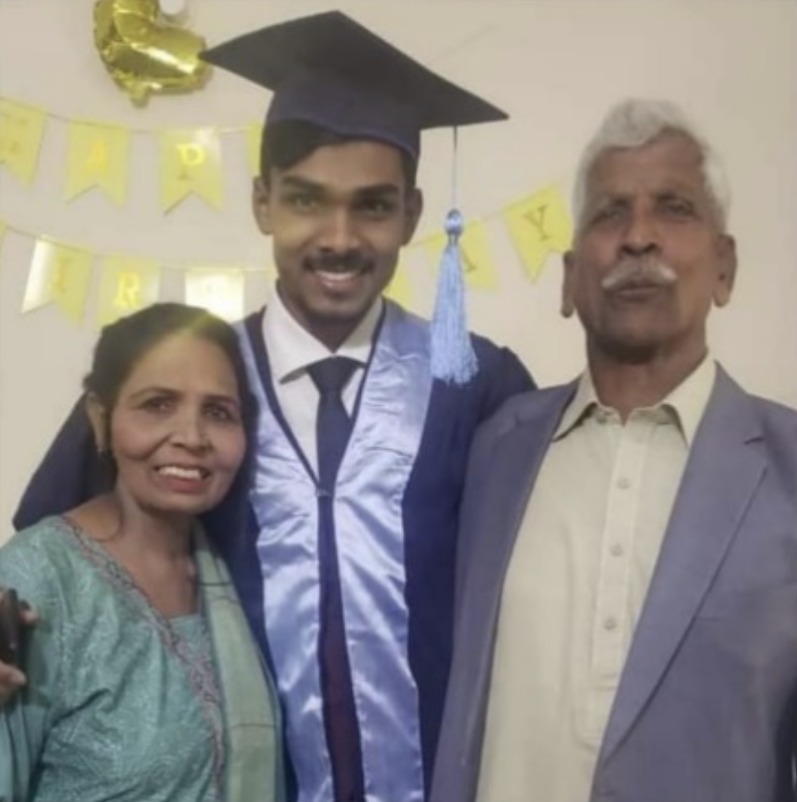 Haroon Shah graduating